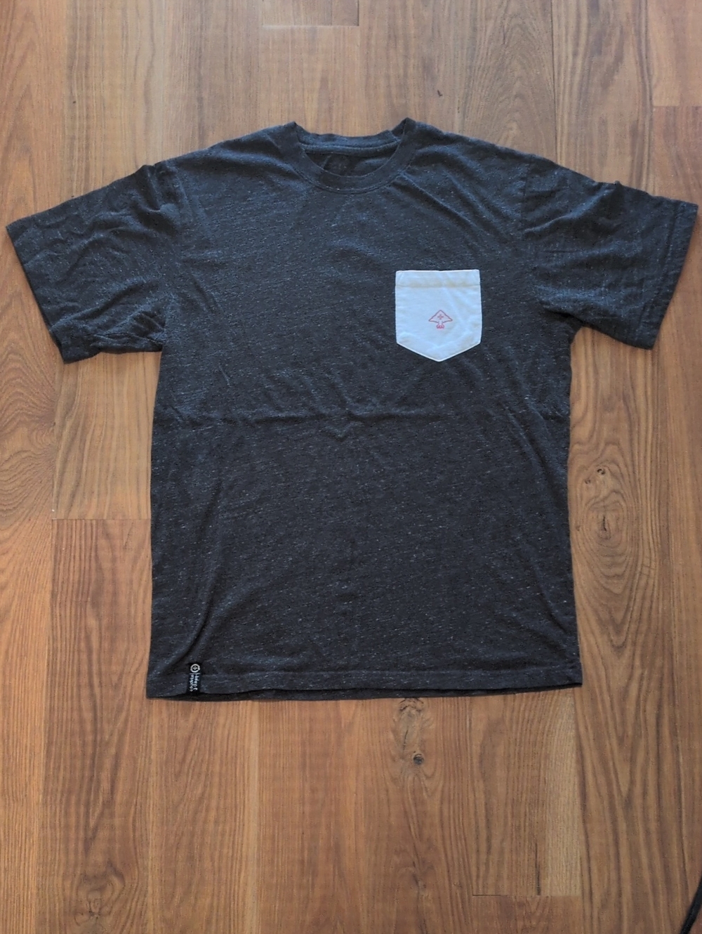 Element Men's Black T-Shirt with White Chest Pocket